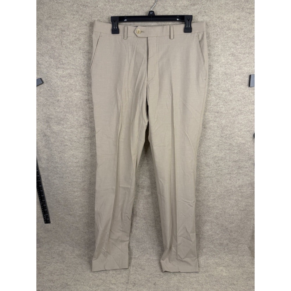 NWT Original Penguin Mens 2-Piece Suit Beige Blazer Pants Floral Lining Size 38S - Picture 12 of 16